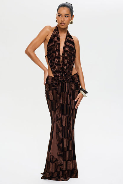 AMAYA MAXI SKIRT - Lunvy